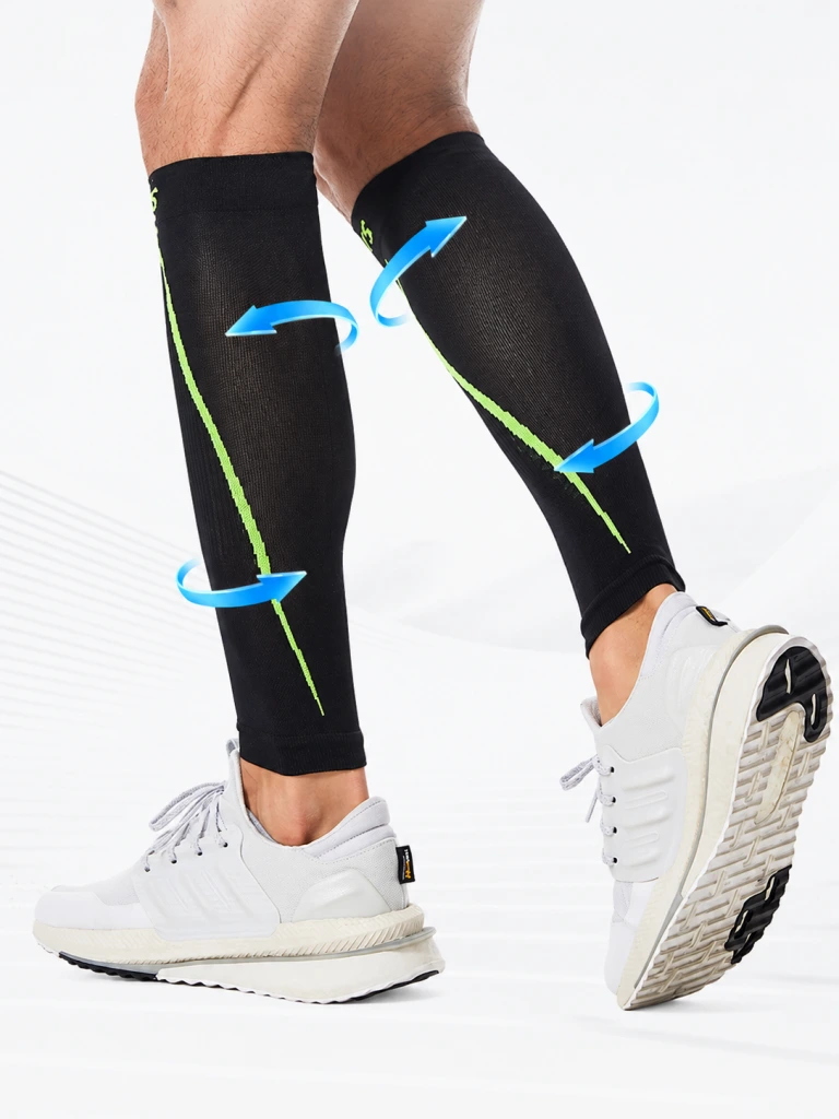 Close-up of calf sleeve cuff construction and knitted edge detail