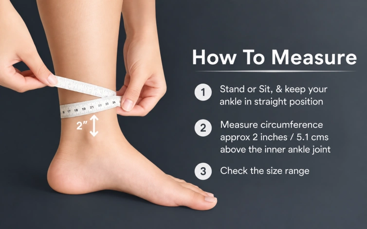 Ankle Support Size Guide: How to Measure and Choose the Right Fit
