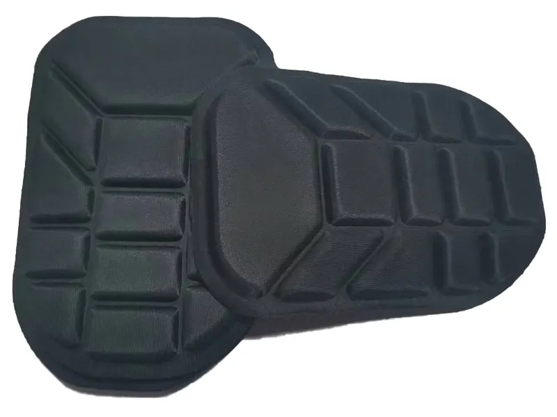Surface texture and structural details of padding materials