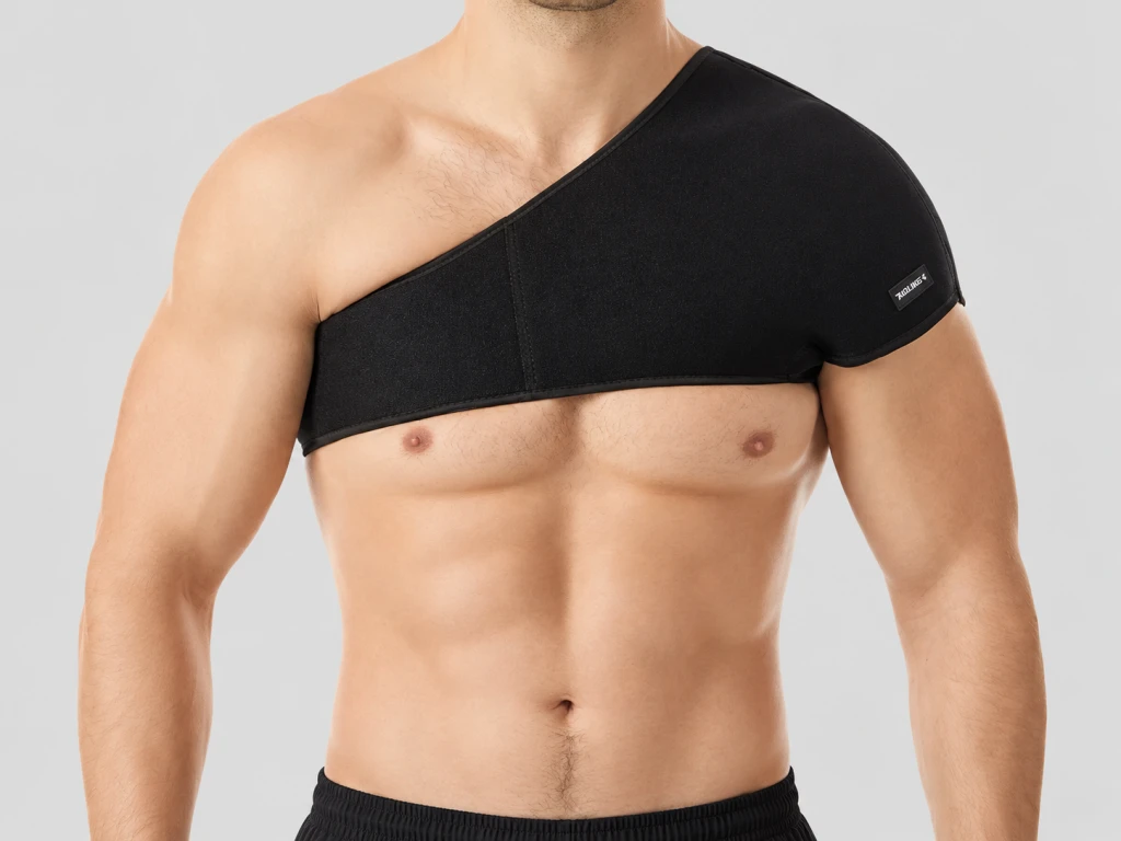 Neoprene Shoulder Brace showing material texture